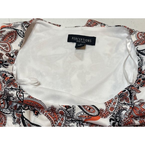 Perceptions New York Dress Fit & Flare Paisley Polyester Blend Women Size S-NWT - Picture 15 of 15